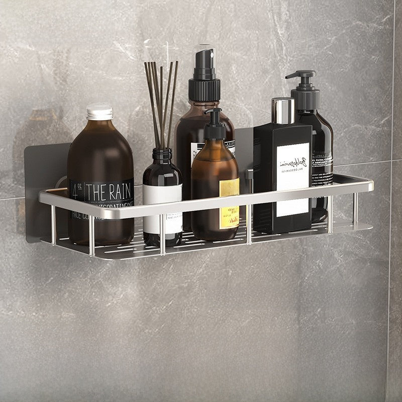 PUREUTILITY Corner Shower Storage Basket – No-Drill Wall Mounted
