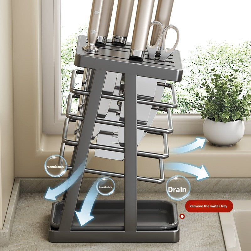 PUREUTILITY Wall-Mounted Kitchen Knife Holder