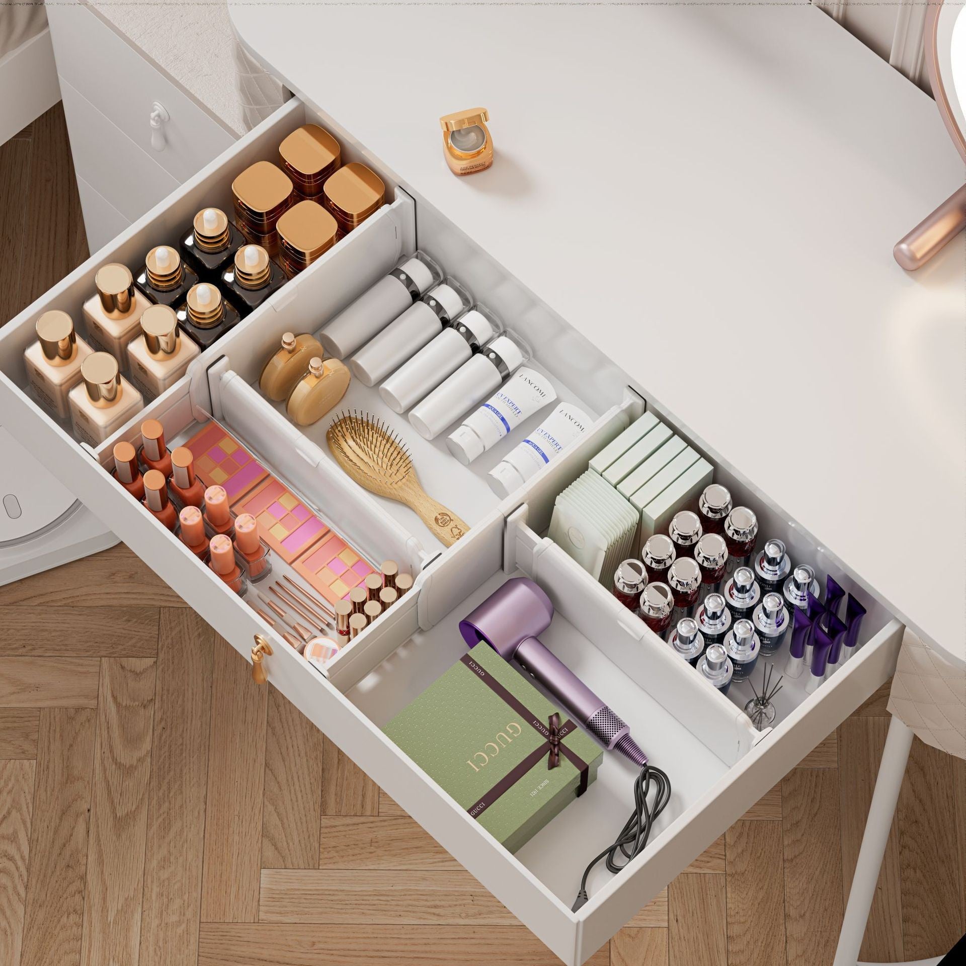 PUREUTILITY Adjustable Drawer Dividers Organizer