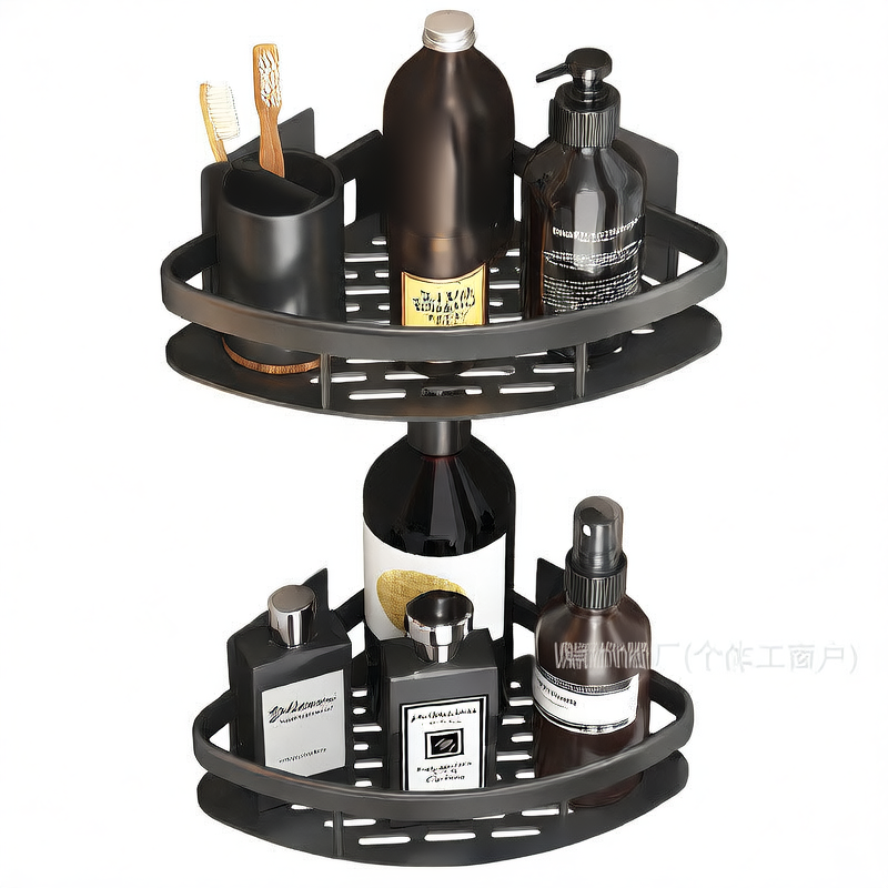 PUREUTILITY Corner Shower Storage Basket – No-Drill Wall Mounted