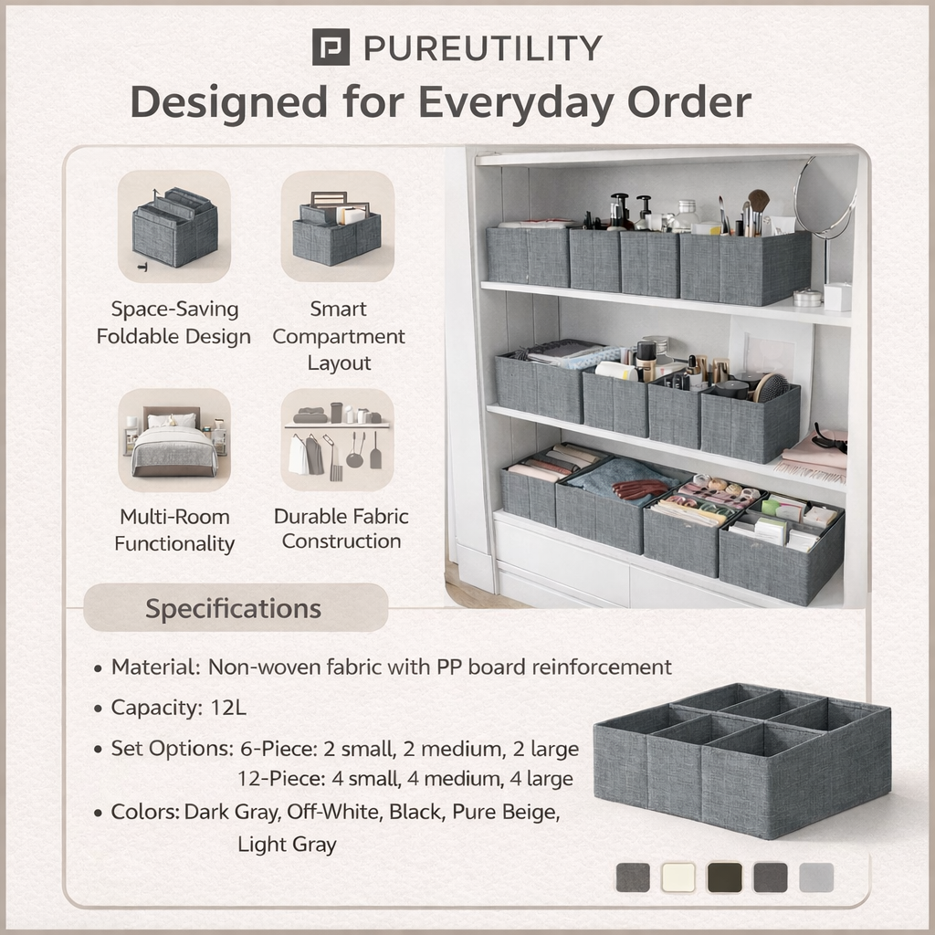 PUREUTILITY Drawer Clothing Organizer